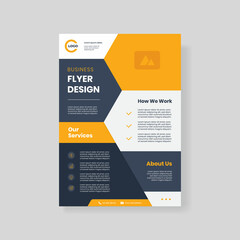 modern business flyer brochure design template
