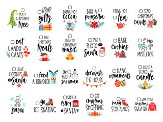 Christmas planner to do list winter holiday diary stickers