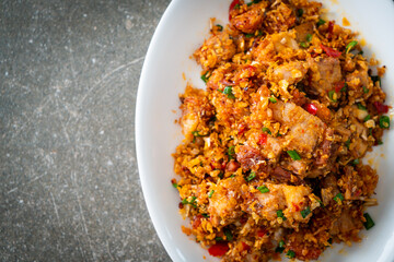 roasted crispy belly pork with salt and chili