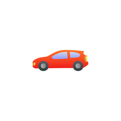 compact car icon in gradient color, isolated on white 