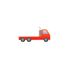 Fototapeta na wymiar Flatbed, flatbedlorry truck icon in gradient color, isolated on white