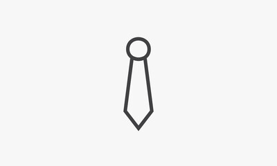 line icon tie isolated on white background.