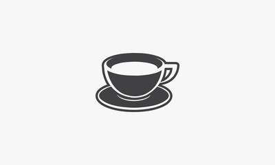 coffee cup icon on white bcakground.