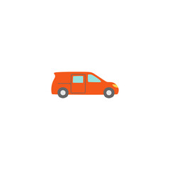 Obraz premium box car icon in color icon, isolated on white background 
