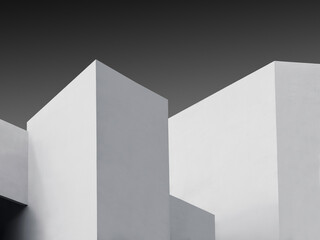 Minimal Modern Building Geometric Abstract Background
