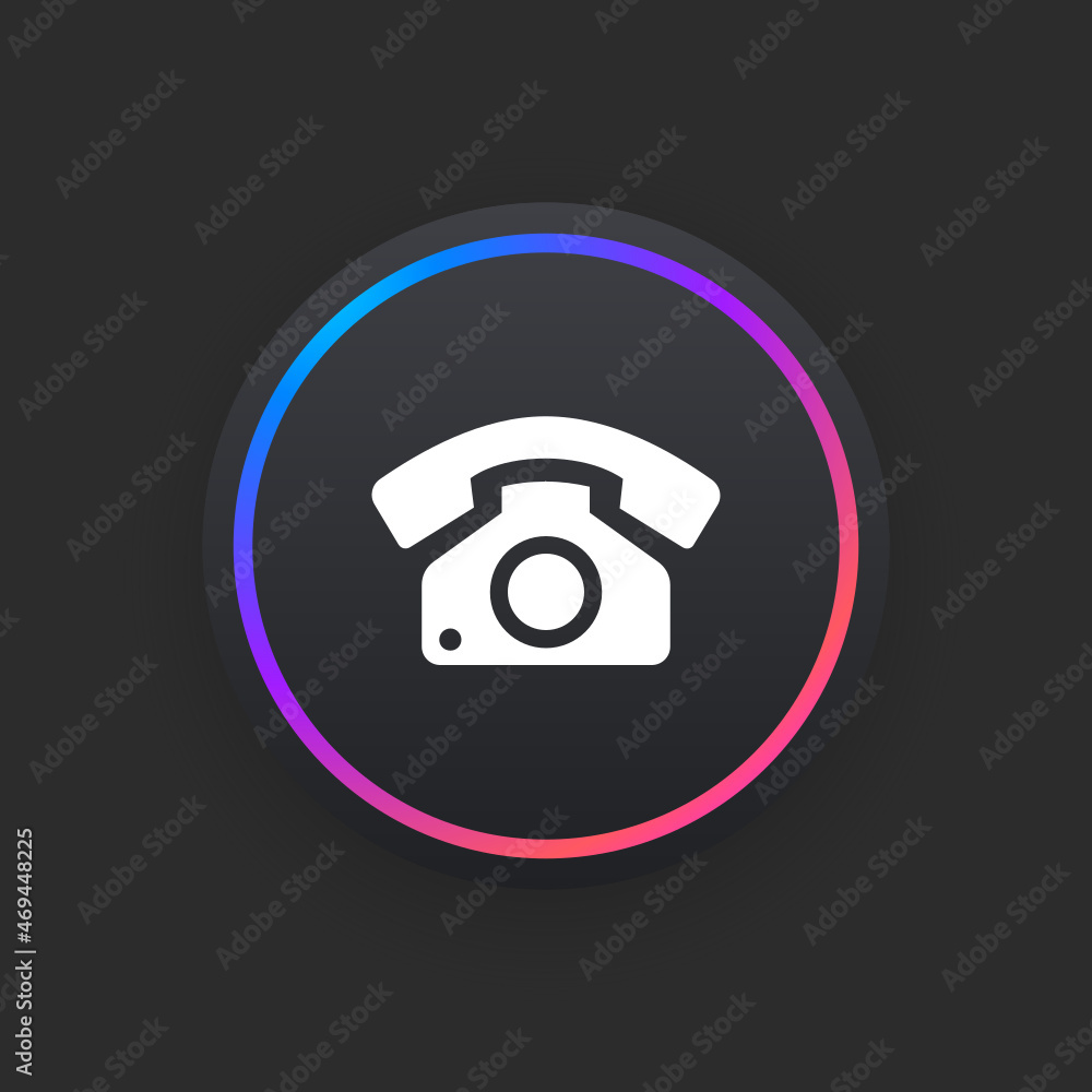 Wall mural Telephone -  UI Icon