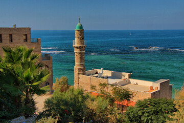 Fototapeta na wymiar Mediterranean Coast in Tel Aviv