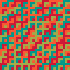 Obraz premium Abstract Geometric Pattern generative computational art illustration