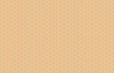 Honey hexagon bee hive honeycomb pattern seamless black and vintage golden background vector