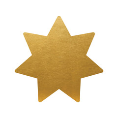 Gold Star on white background - 469454039