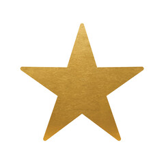 Gold Star on white background - 469454041