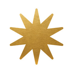 Obraz premium Gold Star on white background