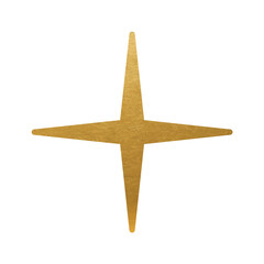 Fototapeta premium Gold Star on white background