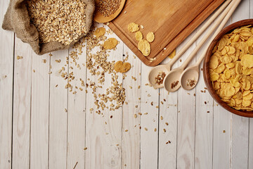 healthy eating organic product food view from above