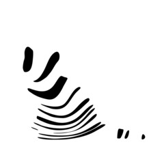 Obraz premium Kitten. Little cat, stylish minimalistic concept ideal for tatto, avatar, logo. Contemporary hand drawn vector illustrations