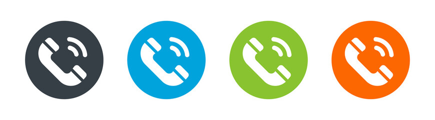 Phone call icon set