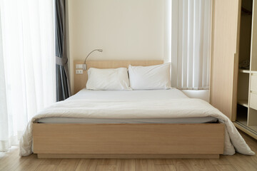 Interior of a hotel bedroom