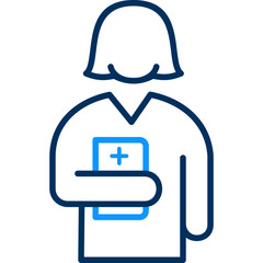 Obraz premium Nurse with Report