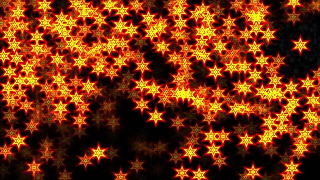 Christmas Stars And Lights Loop Background 2