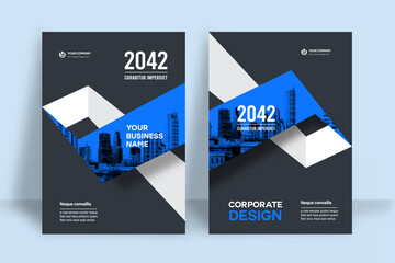 City Background Business Book Cover Design Template
