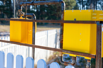 lpg pipeline and meter box
