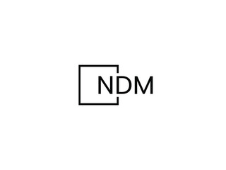 NDM letter initial logo design vector illustration