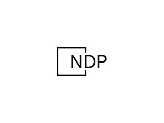 Obraz premium NDP letter initial logo design vector illustration