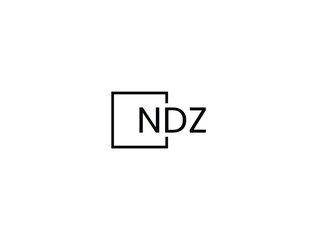 NDZ letter initial logo design vector illustration