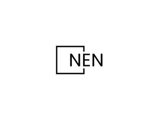 NEN letter initial logo design vector illustration