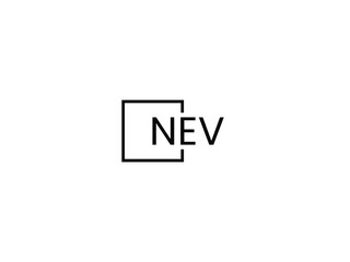 NEV letter initial logo design vector illustration