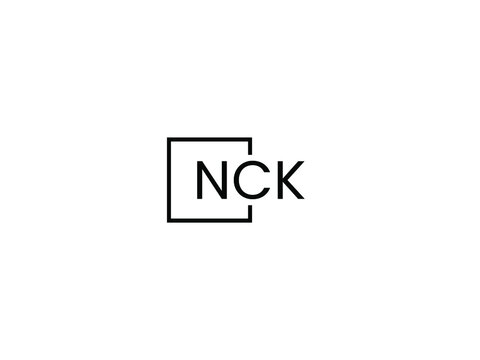NCK letter initial logo design vector illustration