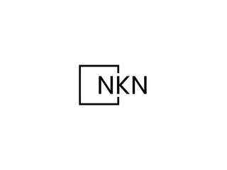 Fototapeta premium NKN letter initial logo design vector illustration