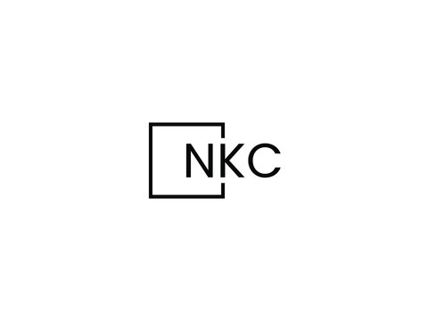 NKC letter initial logo design vector illustration