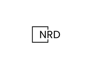 NRD letter initial logo design vector illustration