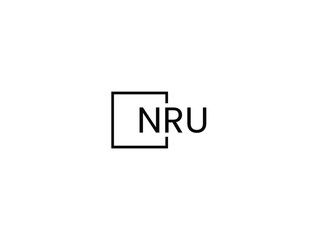 Obraz premium NRU letter initial logo design vector illustration