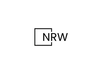 Obraz premium NRW letter initial logo design vector illustration