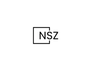 NSZ letter initial logo design vector illustration