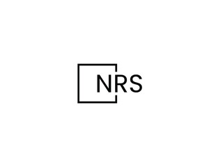 NRS letter initial logo design vector illustration