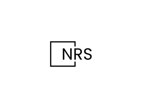 NRS letter initial logo design vector illustration