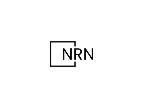 NRN letter initial logo design vector illustration
