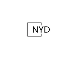 NYD letter initial logo design vector illustration