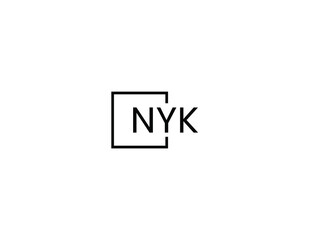 Obraz premium NYK letter initial logo design vector illustration