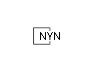 Fototapeta premium NYN letter initial logo design vector illustration