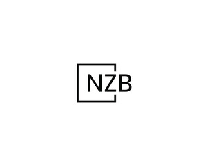 NZB letter initial logo design vector illustration