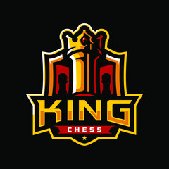 King chess sport logo design