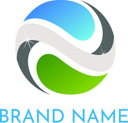 3D MODERN SPIRAL LOGO DESIGN
