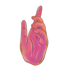 Raster hand. Illustration for creating fashion prints, postcard, wedding invitations, banners, arrangement illustrations, books, covers.