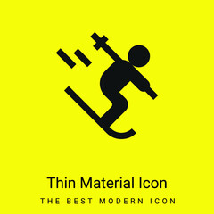 Alpine minimal bright yellow material icon