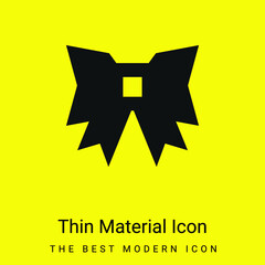 Bow Tie minimal bright yellow material icon