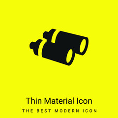 Binoculars minimal bright yellow material icon